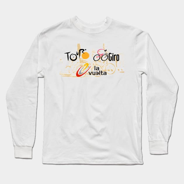 3 Grand Tours Long Sleeve T-Shirt by brownstem